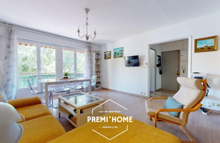 A VENDRE T3 REZ DE JARDIN AIX SUD SAINT JEROME - Premi'home Agence immobilière Aix En Provence