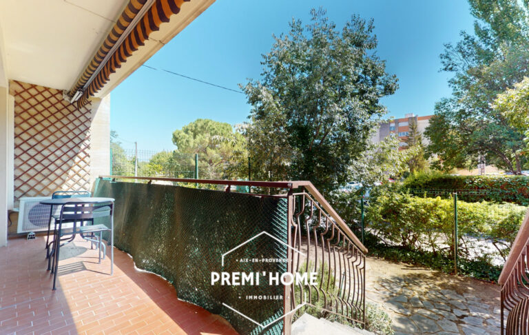 A VENDRE T3 REZ DE JARDIN AIX SUD SAINT JEROME - Premi'home Agence immobilière Aix En Provence