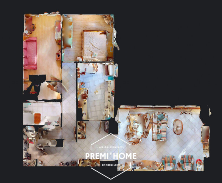 A VENDRE T3 CHATEAU DOUBLE TERRASSE ET ASCENSEUR - Premi'home Agence immobilière Aix En Provence