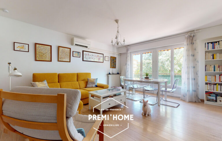 A VENDRE T3 REZ DE JARDIN AIX SUD SAINT JEROME - Premi'home Agence immobilière Aix En Provence