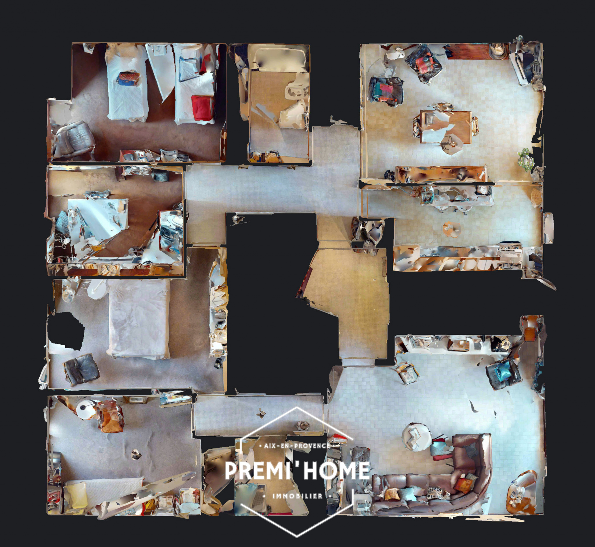 Appartement T5 dernier étage de 130m2 avec 40m2 de terrasse - Premi'home Agence immobilière Aix En Provence