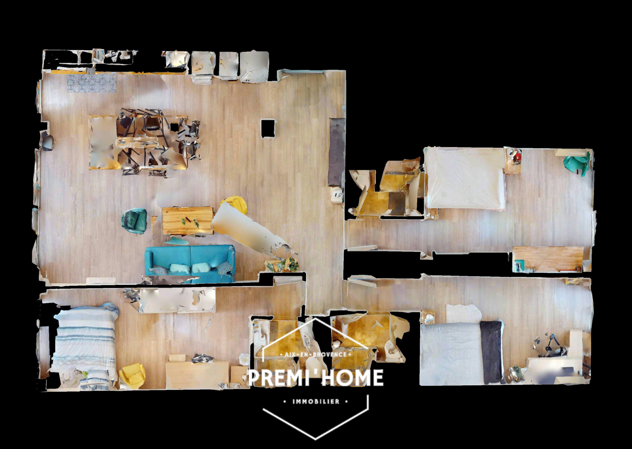 A VENDRE T4 RENOVE A MARSEILLE LA TIMONE 13010 - Premi'home Agence immobilière Aix En Provence