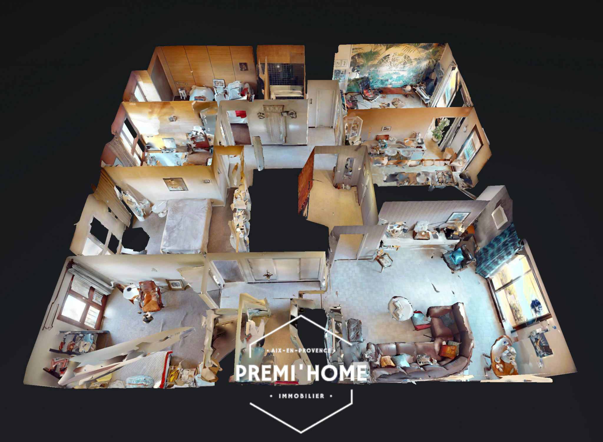 Appartement T5 dernier étage de 130m2 avec 40m2 de terrasse - Premi'home Agence immobilière Aix En Provence